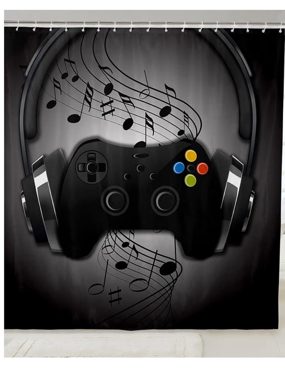 GAMING SHOWER CURTAIN BACKROP